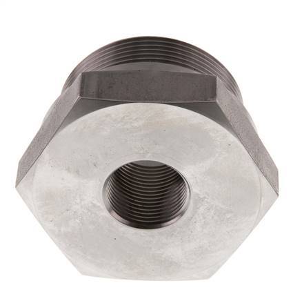 G 2'' x G 3/4'' M/F Stainless steel Reducing Adapter 250 Bar - Hydraulic