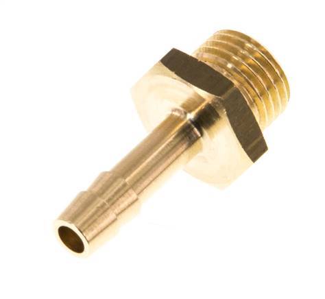 G 1/4'' Male x 6mm Brass Hose barb 16 Bar [5 Pieces]
