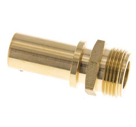 G 3/4'' Male x 19mm Brass Hose barb with Safety Collar DIN 2817