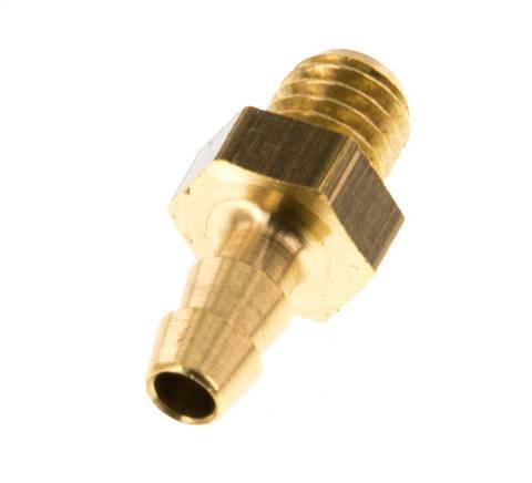 M5 Male x 3mm Brass Hose barb 16 Bar [5 Pieces]