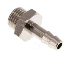 G 1/4'' Male x 6mm Nickel plated Brass Hose barb 16 Bar [5 Pieces]