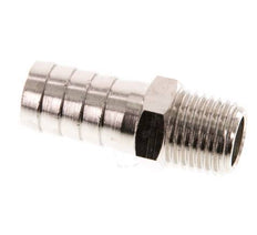 R 1/4'' Male x 12mm Nickel plated Brass Hose barb 16 Bar [5 Pieces]