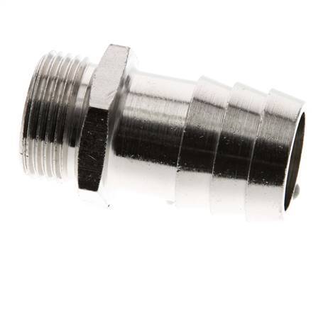 G 3/4'' Male x 25mm Nickel plated Brass Hose barb 16 Bar