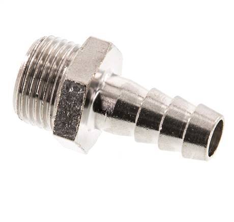 G 3/8'' Male x 9mm Nickel plated Brass Hose barb 16 Bar [5 Pieces]