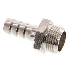 G 3/8'' Male x 9mm Nickel plated Brass Hose barb 16 Bar [5 Pieces]