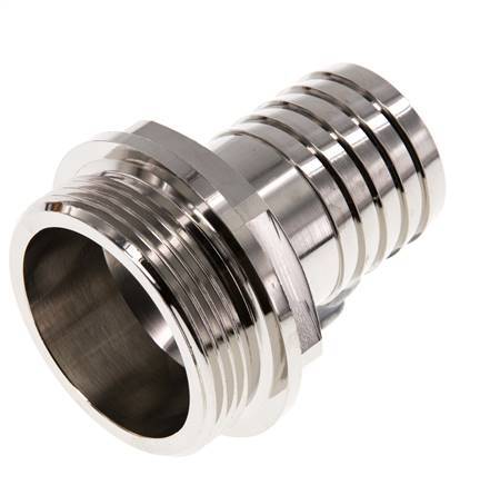 G 1 1/2'' Male x 32mm Nickel plated Brass Hose barb 16 Bar