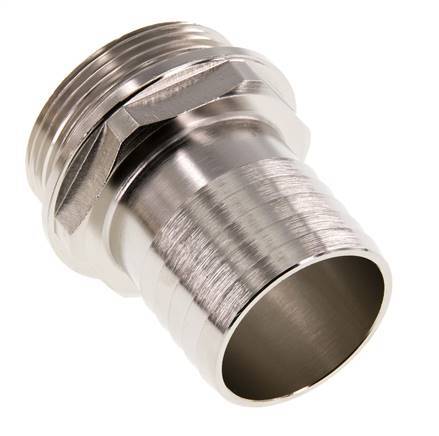 G 1 1/2'' Male x 38mm Nickel plated Brass Hose barb 16 Bar