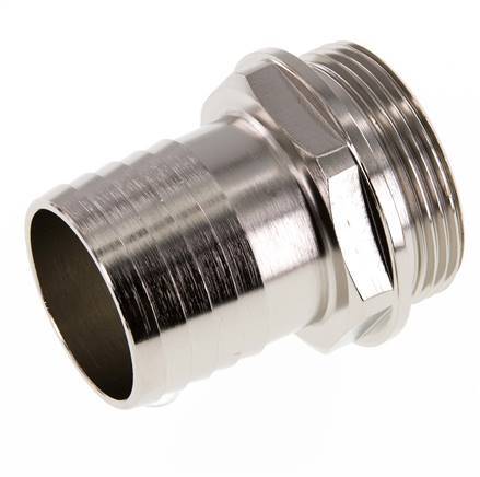 G 1 1/2'' Male x 38mm Nickel plated Brass Hose barb 16 Bar