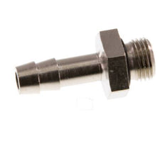 G 1/8'' Male x 6mm Nickel plated Brass Hose barb with NBR Seal 30 Bar [5 Pieces]