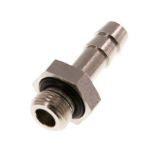 G 1/8'' Male x 6mm Nickel plated Brass Hose barb with NBR Seal 30 Bar [5 Pieces]