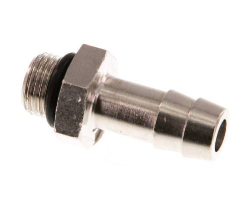 G 1/8'' Male x 8mm Nickel plated Brass Hose barb with NBR Seal 30 Bar [5 Pieces]