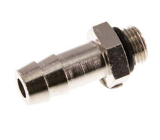 G 1/8'' Male x 9mm Nickel plated Brass Hose barb with NBR Seal 30 Bar [5 Pieces]