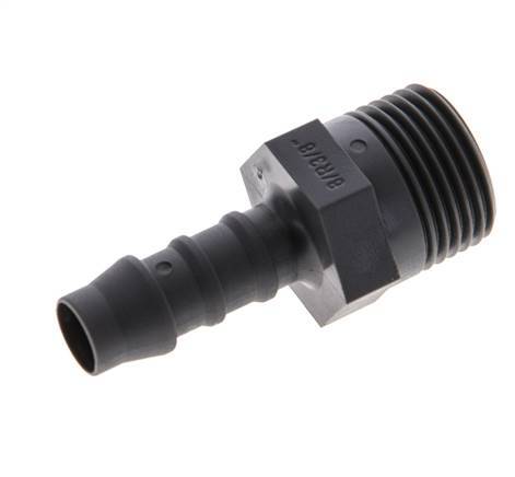 R 3/8'' Male x 8mm PA 6 Hose barb 10 Bar [10 Pieces]
