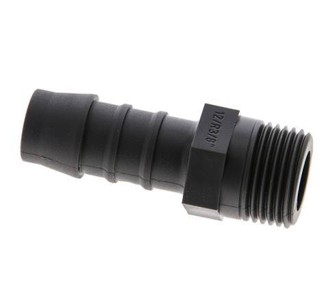 R 3/8'' Male x 12mm PA 6 Hose barb 10 Bar [10 Pieces]