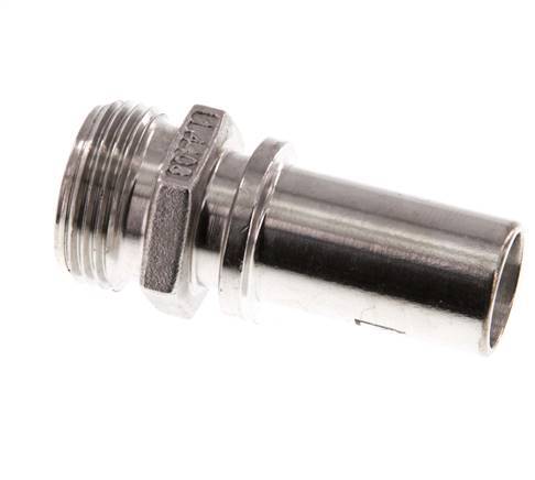 G 3/4'' Male x 19mm Stainless steel Hose barb with Safety Collar DIN 2817