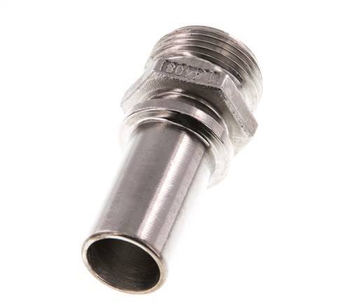G 3/4'' Male x 19mm Stainless steel Hose barb with Safety Collar DIN 2817