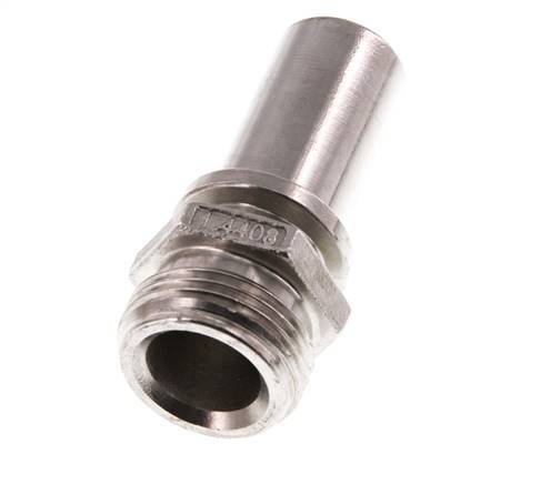 G 3/4'' Male x 19mm Stainless steel Hose barb with Safety Collar DIN 2817