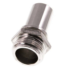 G 1'' Male x 25mm Stainless steel Hose barb with Safety Collar DIN 2817