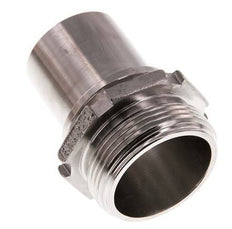 G 1 1/2'' Male x 38mm Stainless steel Hose barb with Safety Collar DIN 2817