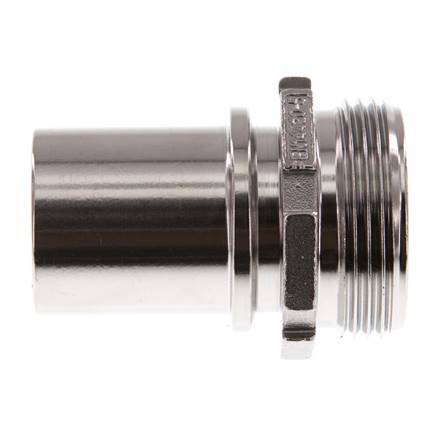 G 1 1/4'' Male x 32mm Stainless steel Hose barb with Safety Collar DIN 2817