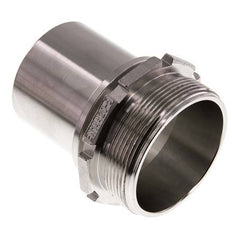 G 2 1/2'' Male x 63mm Stainless steel Hose barb with Safety Collar DIN 2817