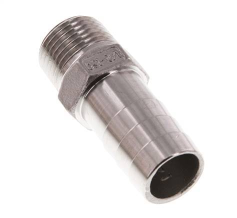 R 1/2'' Male x 19mm Stainless steel Hose barb 16 Bar