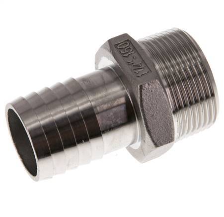 R 1 1/4'' Male x 32mm Stainless steel Hose barb 16 Bar