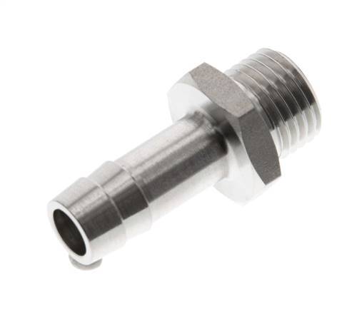 G 1/4'' Male x 9mm Stainless steel Hose barb 40 Bar