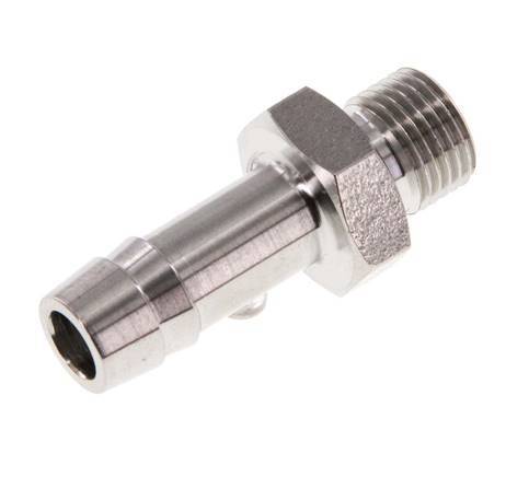 G 1/8'' Male x 8mm Stainless steel Hose barb 40 Bar