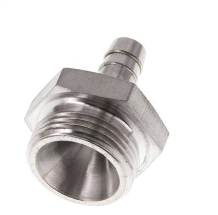 G 3/4'' Male x 9mm Stainless steel Hose barb 40 Bar