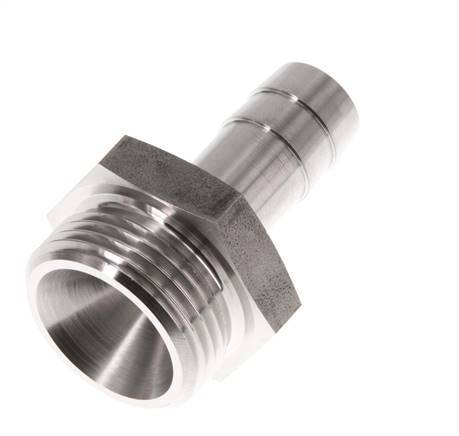G 3/4'' Male x 13mm Stainless steel Hose barb 40 Bar