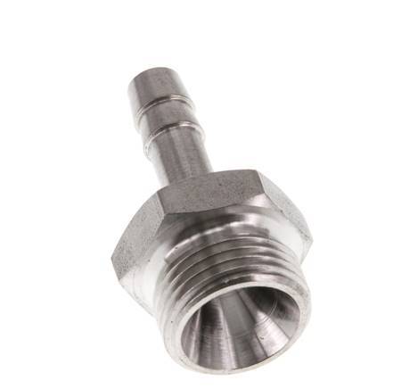 G 3/8'' Male x 6mm Stainless steel Hose barb 40 Bar