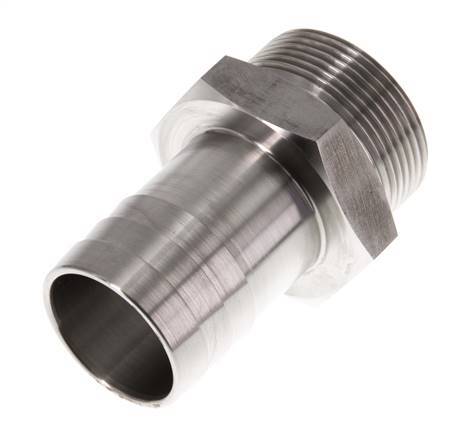 G 1 1/2'' Male x 38mm Stainless steel Hose barb 40 Bar