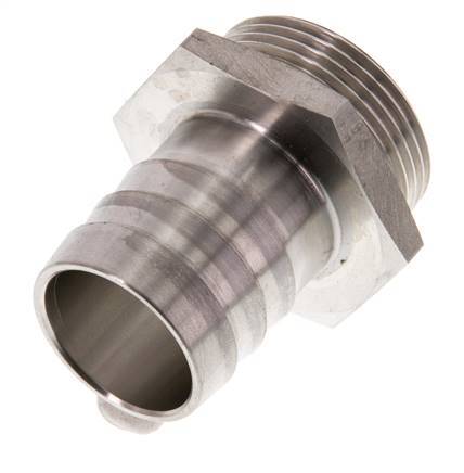 G 1 1/4'' Male x 32mm Stainless steel Hose barb 40 Bar