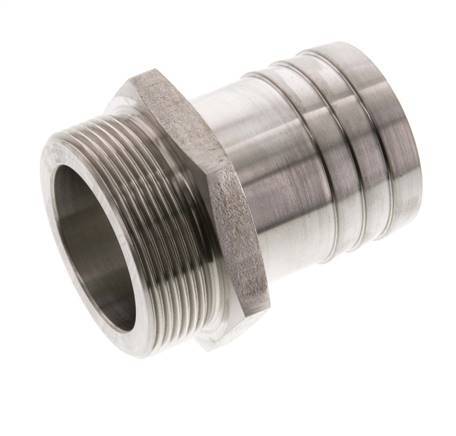 G 2'' Male x 50mm Stainless steel Hose barb 40 Bar