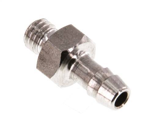 M5 Male x 4mm Stainless steel Hose barb 40 Bar