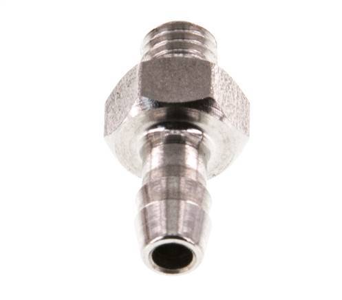 M5 Male x 4mm Stainless steel Hose barb 40 Bar