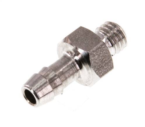 M5 Male x 4mm Stainless steel Hose barb 40 Bar