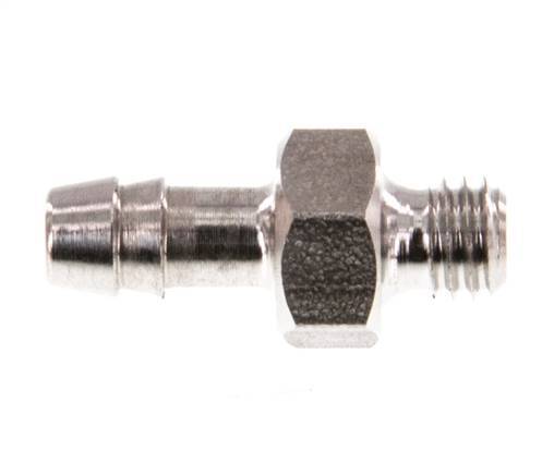 M5 Male x 4mm Stainless steel Hose barb 40 Bar