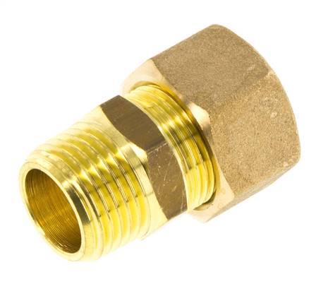 R 1/2'' Male x 16mm Brass Straight Compression Fitting 76 Bar DIN EN 1254-2