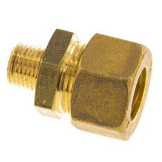 R 1/4'' Male x 16mm Brass Straight Compression Fitting 76 Bar DIN EN 1254-2