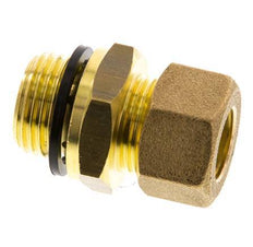G 1/2'' Male x 14mm Brass Straight Compression Fitting with PA Seal 89 Bar DIN EN 1254-2