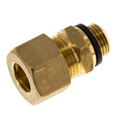 G 1/4'' Male x 12mm Brass Straight Compression Fitting with PA Seal 75 Bar DIN EN 1254-2