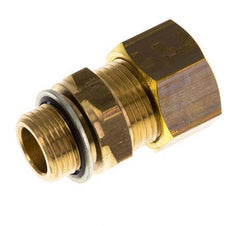 G 3/8'' Male x 15mm Brass Straight Compression Fitting with PA Seal 82 Bar DIN EN 1254-2