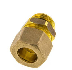 G 1/2'' Male x 16mm Brass Straight Compression Fitting with NBR Seal 76 Bar DIN EN 1254-2