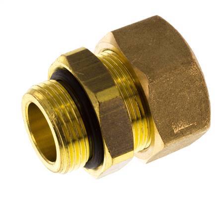 G 3/4'' Male x 22mm Brass Straight Compression Fitting with NBR Seal 54 Bar DIN EN 1254-2