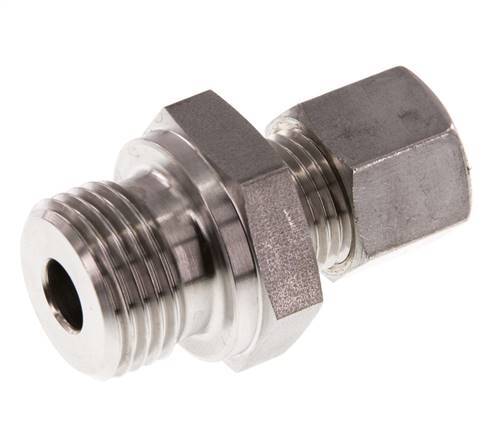 G 1/2'' Male x 10L Stainless steel Straight Compression Fitting 315 Bar DIN 2353