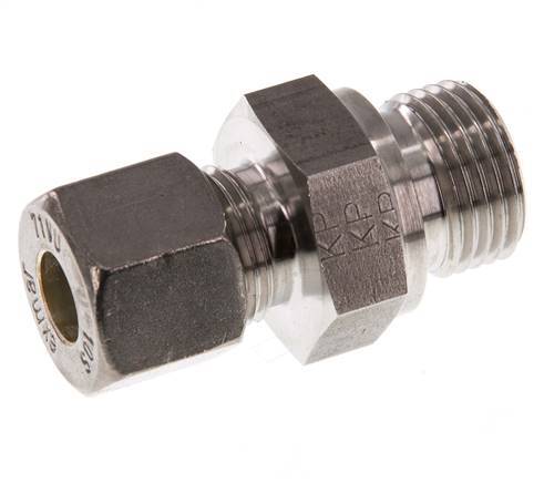 G 1/2'' Male x 10S Stainless steel Straight Compression Fitting 630 Bar DIN 2353