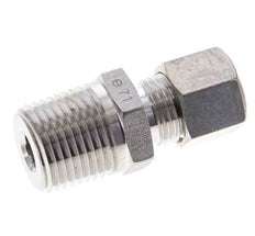 1/2'' NPT Male x 10L Stainless steel Straight Compression Fitting 315 Bar DIN 2353