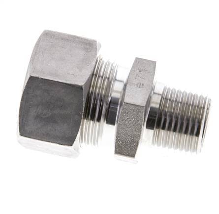 1/2'' NPT Male x 22L Stainless steel Straight Compression Fitting 160 Bar DIN 2353